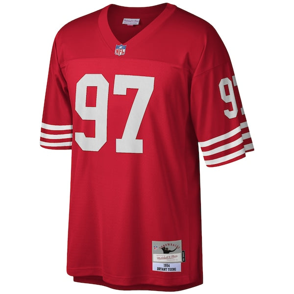 Bryant Young San Francisco 49ers Legacy Replica Jersey - Scarlet/White - Image 3