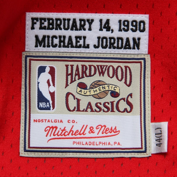 Michael Jordan Chicago Bulls 1989/90 Hardwood Classics Authentic Jersey - Red - Image 5