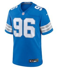 Alternative view of Kyle Peko Detroit Lions Nike Game Jersey -  Blue