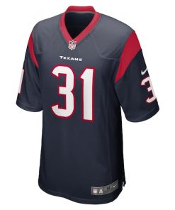 Alternative view of Dameon Pierce Houston Texans Nike Game Player Jersey - Navy
