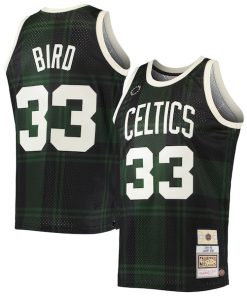 Larry Bird Boston Celtics 1985/86 Hardwood Classics Uninterrupted Swingman Jersey - Black