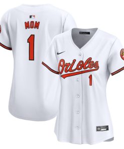 Baltimore Orioles Nike Women's #1 Mom Home Limited Jersey - White