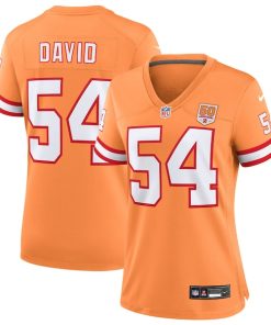 Lavonte David  Tampa Bay Buccaneers Nike Women's 50th Season Game Jersey - Creamsicle/Red/White