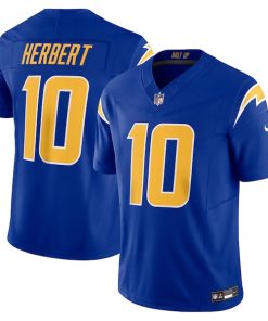 Alternative view of Justin Herbert Los Angeles Chargers Nike Vapor F.U.S.E. Limited Jersey - Royal/Navy/Powder Blue/White