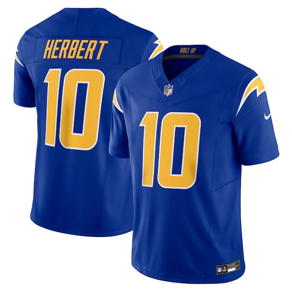 Justin Herbert Los Angeles Chargers Nike Vapor F.U.S.E. Limited Jersey - Royal/Navy/Powder Blue/White - Image 2