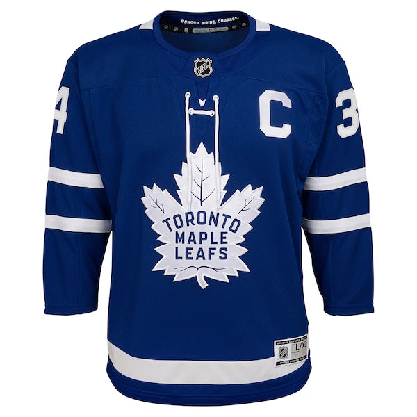 Auston Matthews Toronto Maple Leafs Youth Home Premier Player Jersey - Blue/Black - Image 3