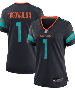 Tua Tagovailoa Miami Dolphins Nike Women's 2025 Rivalries Collection Game Jersey - Pitch Blue
