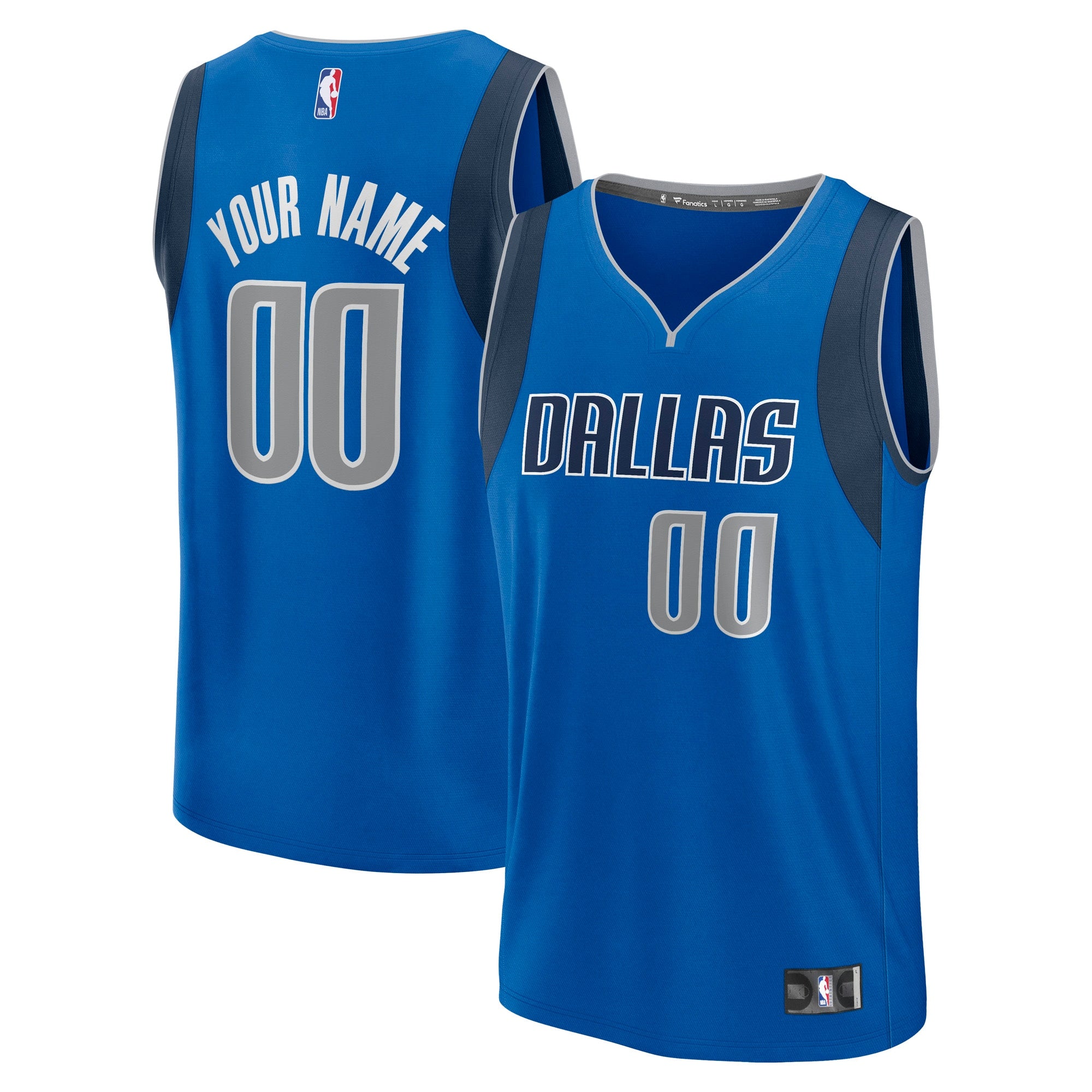 Dallas Mavericks Custom Fast Break Jersey - Statement Edition - Navy/Blue - Image 6