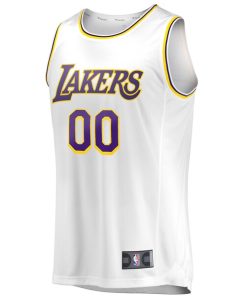 Alternative view of Los Angeles Lakers  Youth Fast Break Replica Custom Jersey - Association Edition - White