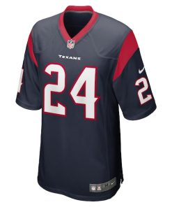 Alternative view of Derek Stingley Jr. Houston Texans Nike Player Game Jersey - Navy