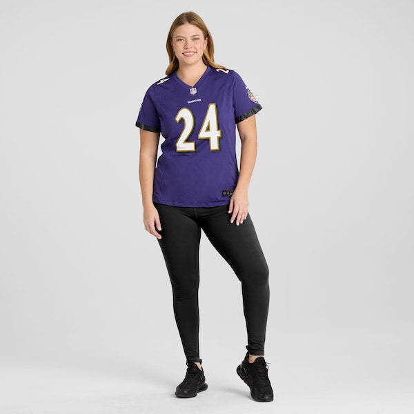 Malaki Starks Baltimore Ravens Nike Women's Team Game Jersey - Purple - Image 6