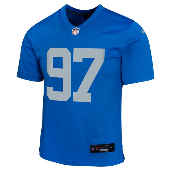 Aidan Hutchinson Detroit Lions Nike Youth Alternate Game Jersey - Blue - Image 2