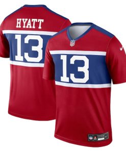 Jalin Hyatt New York Giants Nike Alternate Legend Player Jersey - Century Red