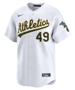 Alternative view of Ryan Noda Oakland Athletics Nike Home Limited Player Jersey - White