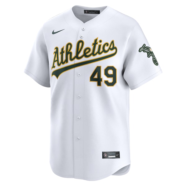 Ryan Noda Oakland Athletics Nike Home Limited Player Jersey - White - Image 2