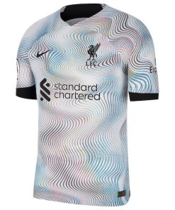 Alternative view of Liverpool Nike 2022/23 Away Vapor Match Authentic Jersey - White