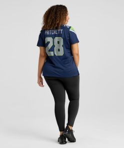 Alternative view of Nehemiah Pritchett Seattle Seahawks Nike Women's Team Game Jersey -  College Navy