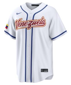 Alternative view of Venezuela Baseball Nike 2026 World Baseball Classic Home Pick-A-Player Jersey - White