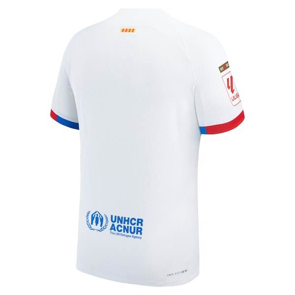 Barcelona Nike 2023/24 Away Match Authentic Jersey - White - Image 3