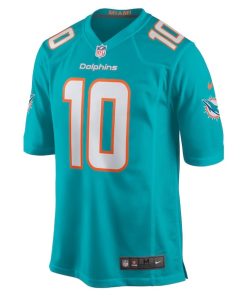 Alternative view of Tyreek Hill Miami Dolphins Nike Youth Game Jersey - Aqua