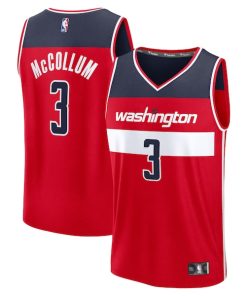 CJ McCollum Washington Wizards  Fast Break Replica Player Jersey - Icon Edition - Red