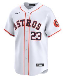 Alternative view of Michael Brantley Houston Astros Nike Home Limited Player Jersey - White