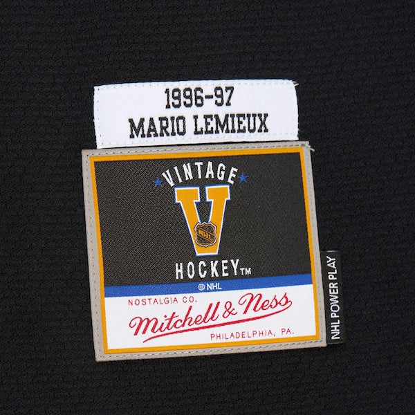 Mario Lemieux Pittsburgh Penguins 1996-97 Power Play Jersey - Black - Image 7
