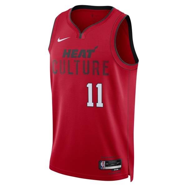 Jaime Jaquez Jr. Miami Heat Nike Unisex 2024/25 Swingman Player Jersey - City Edition - Red - Image 2