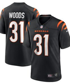 Ickey Woods Cincinnati Bengals Nike Retired Player Game Jersey - Black