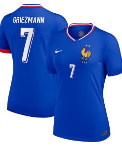 Antoine Griezmann France National Team Nike Women's 2024 Home Replica Jersey - Blue