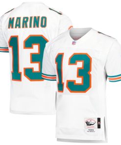 Dan Marino Miami Dolphins 1995 Authentic Throwback Retired Player Jersey - White/Aqua
