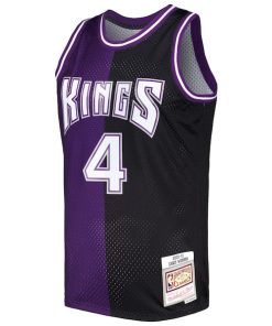 Alternative view of Chris Webber Sacramento Kings Hardwood Classics 2000/01 Split Swingman Jersey - Purple/Black