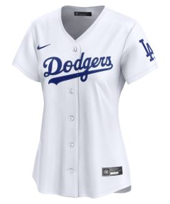 Alternative view of Los Angeles Dodgers Nike Women's Home Limited Jersey - White