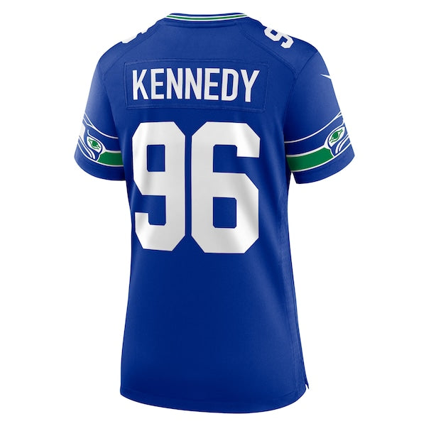 Cortez Kennedy Seattle Seahawks Nike Women's Throwback Player Game Jersey - Royal/Navy - Image 4