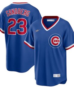 Ryne Sandberg Chicago Cubs Nike Road Cooperstown Collection Player Jersey - Royal