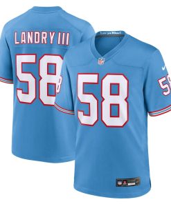 Harold Landry Tennessee Titans Nike Oilers Throwback Player Game Jersey - Light Blue