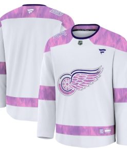 Detroit Red Wings  2024 Hockey Fights Cancer Practice Jersey - White