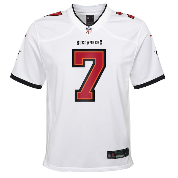 Bucky Irving Tampa Bay Buccaneers Nike Youth White Game Jersey - White - Image 2