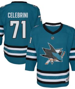 Macklin Celebrini San Jose Sharks Youth Alternate Replica Player Jersey - Teal