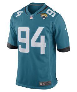 Alternative view of Folorunso Fatukasi Jacksonville Jaguars Nike Game Player Jersey - Teal