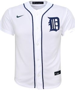 Alternative view of Detroit Tigers Nike Youth Home Replica Team Jersey - White