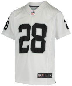 Alternative view of Josh Jacobs Las Vegas Raiders Nike Youth Game Jersey - White