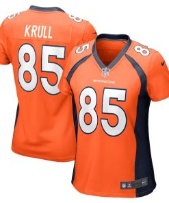 Lucas Krull Denver Broncos Nike Women's Team Game Jersey -  Orange