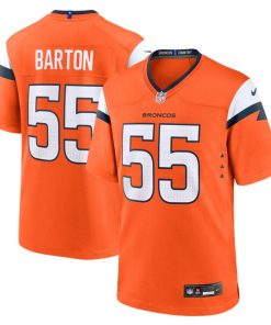 Cody Barton Denver Broncos Nike Game Jersey -  Orange