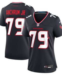 Tremayne Anchrum Jr. Houston Texans Nike Women's Team Game Jersey -  Navy