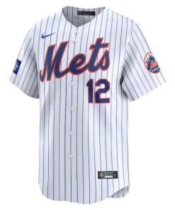 Alternative view of Francisco Lindor New York Mets Nike 2024 MLB World Tour London Series Home Limited Player Jersey - White
