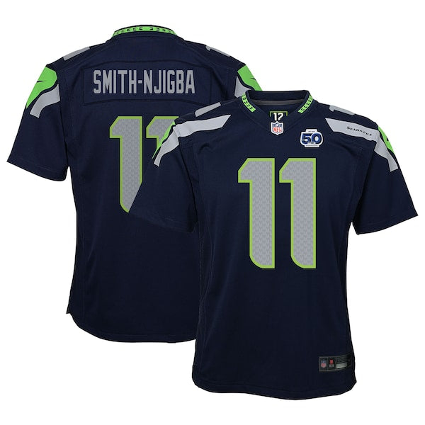 Jaxon Smith-Njigba Seattle Seahawks Nike Youth 50th Season Game Jersey - College Navy