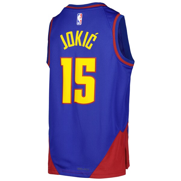 Nikola Jokic Denver Nuggets Jordan Brand Youth Swingman Jersey - Statement Edition - Blue - Image 3