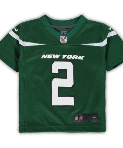 Alternative view of Zach Wilson New York Jets Nike Toddler Game Jersey - Green