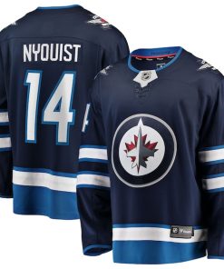 Gustav Nyquist Winnipeg Jets  Home Breakaway Jersey - Navy